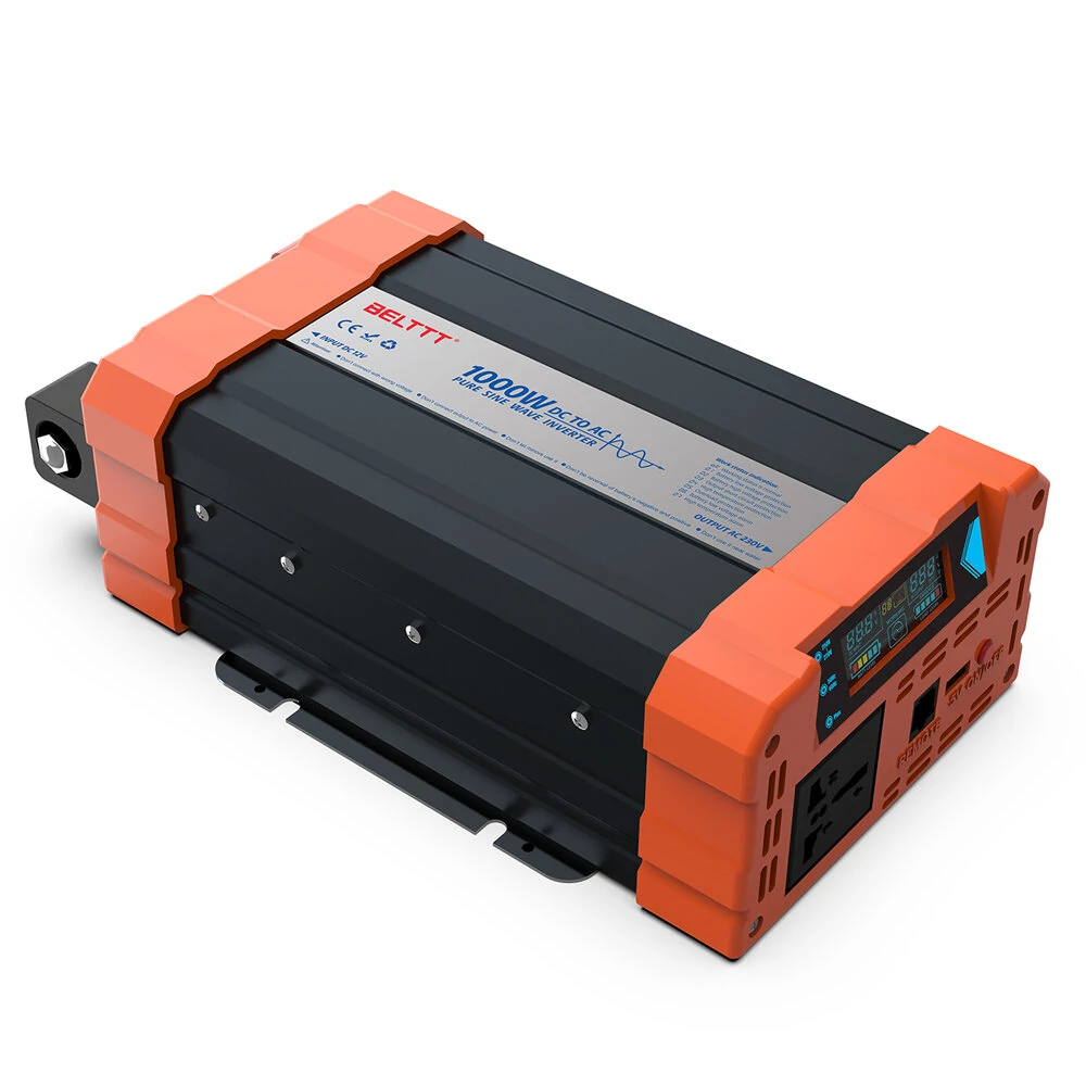 (image for) 1000W/1500W/2000W/3000W Pure Sine Wave Power Inverter DC12V to AC220V Vehicle Smart Inverter with LED Screen