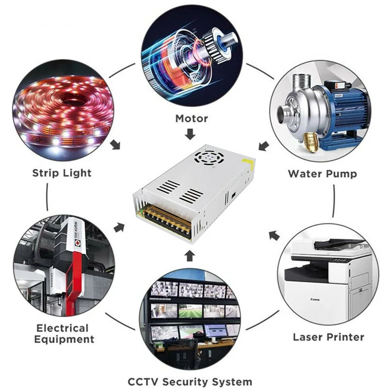 (image for) 12V 120W 250W 360W Switching Power Supply Source Transformer AC DC SMPS For LED Strip Light CCTV Motor