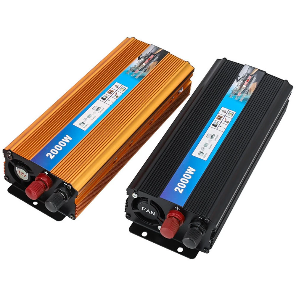 (image for) 12V/24V to 220V 500W / 1000W / 1500W / 2000W Peak Power Home Car Outdoor Modified Sine Wave Inverter Car Power Inverter