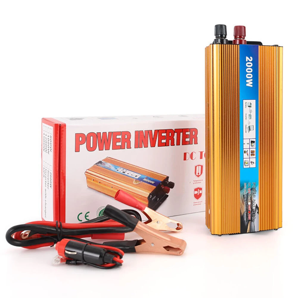 (image for) 12V/24V to 220V 500W / 1000W / 1500W / 2000W Peak Power Home Car Outdoor Modified Sine Wave Inverter Car Power Inverter