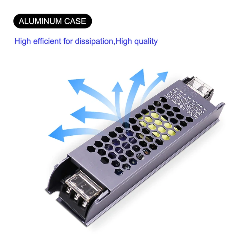 (image for) AC/DC 12V 24V Transformer 100W LED Driver Power Supply Super Thin A/D Converter for LED Strip Light Bulb
