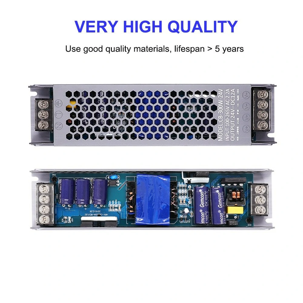 (image for) AC/DC 12V 24V Transformer 100W LED Driver Power Supply Super Thin A/D Converter for LED Strip Light Bulb