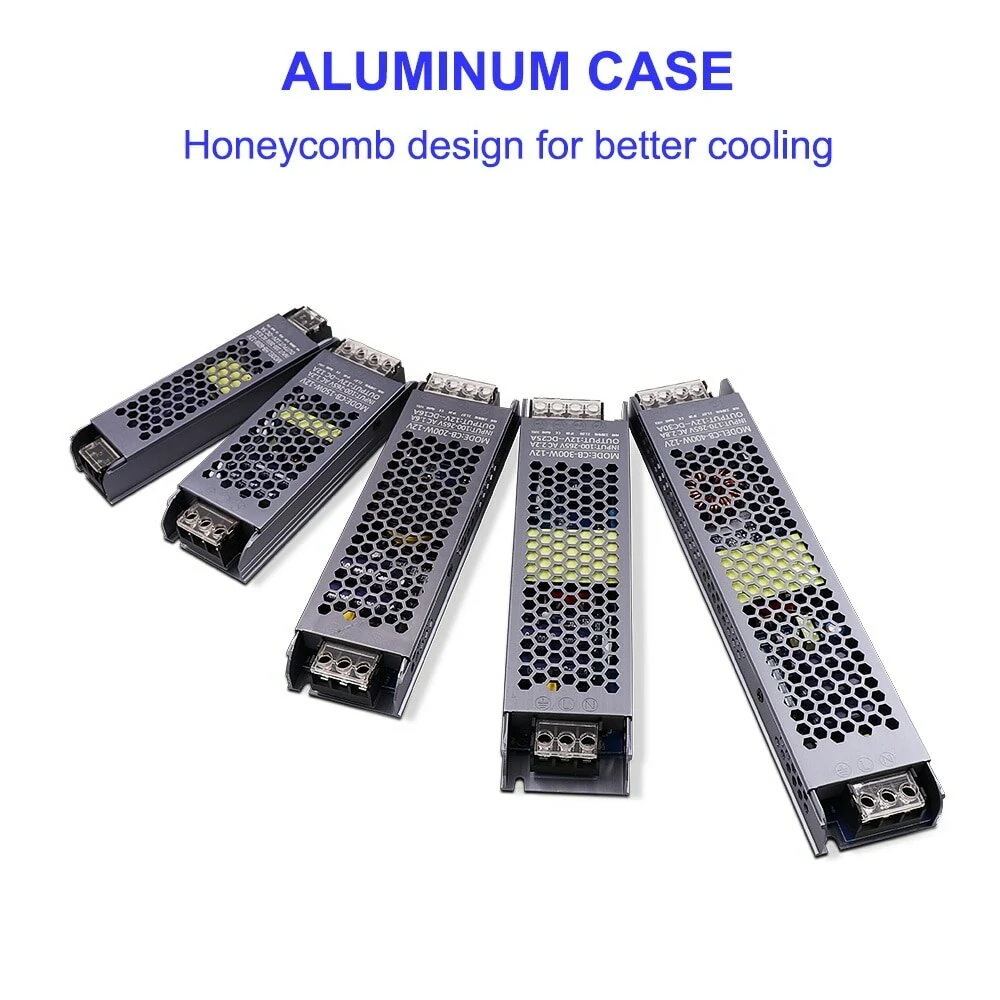 (image for) AC/DC 12V 24V Transformer 100W LED Driver Power Supply Super Thin A/D Converter for LED Strip Light Bulb