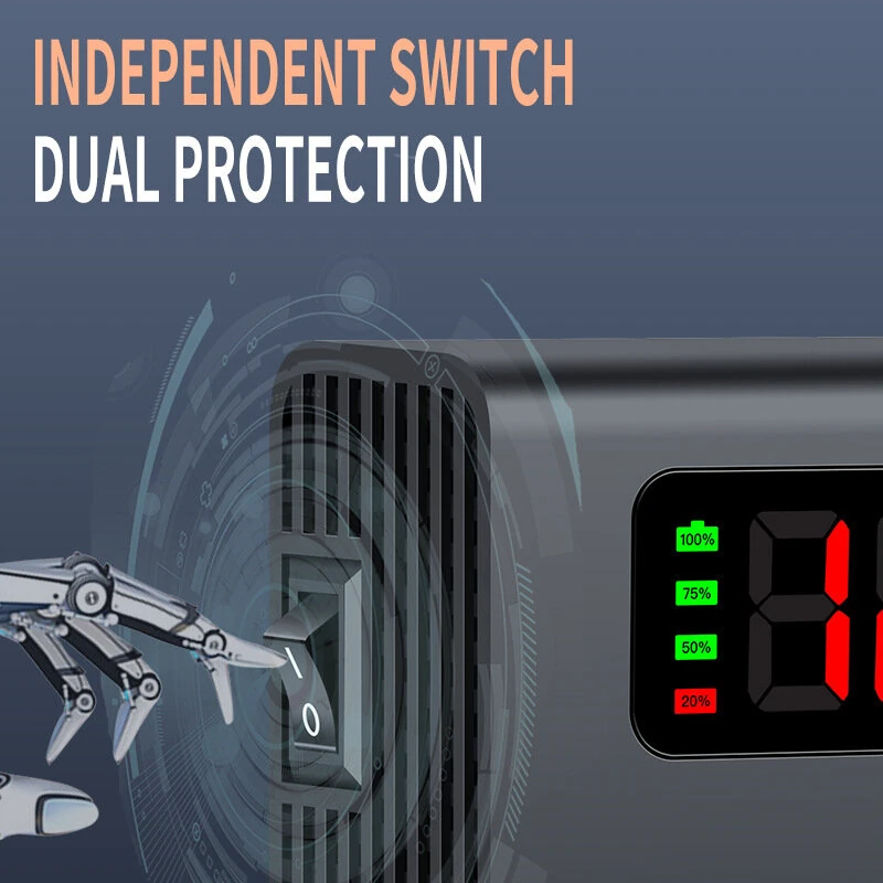 (image for) Car Inverter 12V to 110V 24V to 220V Multi-functional 200W Car Truck Converter Intelligent Digital Display Car Charging Socket