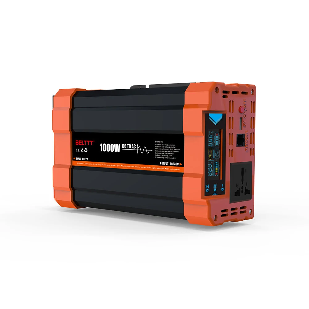 (image for) Car Power Inverter 12V DC To 220V AC Car Inverter Pure Sine Wave LCD USB Portable Inverter Pure Sine Wave