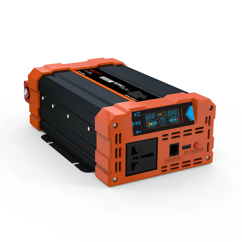 (image for) Car Power Inverter 12V DC To 220V AC Car Inverter Pure Sine Wave LCD USB Portable Inverter Pure Sine Wave