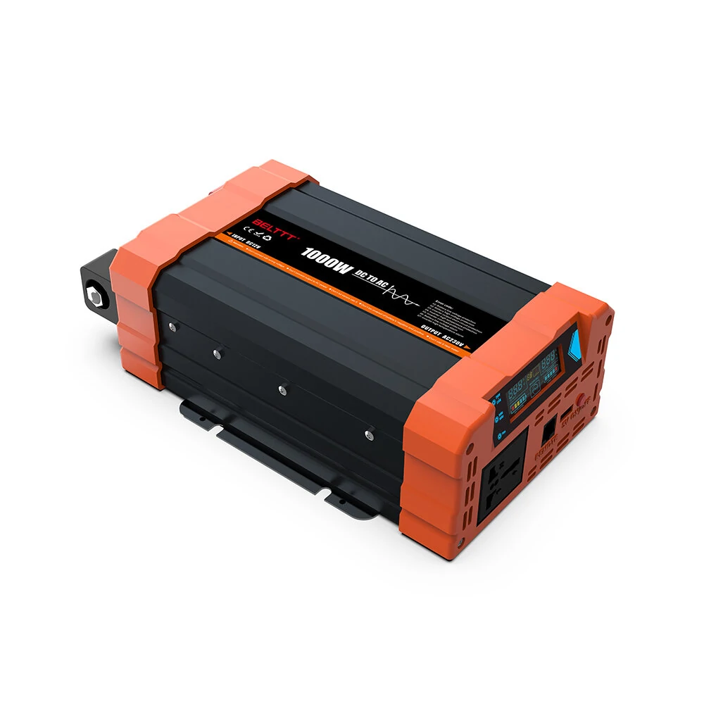 (image for) Car Power Inverter 12V DC To 220V AC Car Inverter Pure Sine Wave LCD USB Portable Inverter Pure Sine Wave