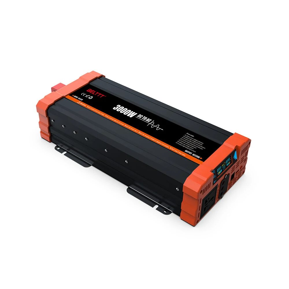 (image for) Car Power Inverter 12V DC To 220V AC Car Inverter Pure Sine Wave LCD USB Portable Inverter Pure Sine Wave