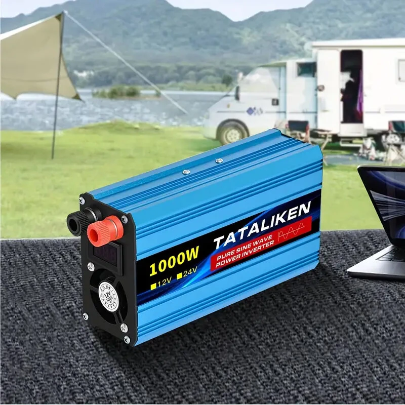 (image for) TATALIKEN 400W/1000W Pure Sine Wave Power Inverter Converts DC 12V/24V to AC 220V 50HZ Suitable For Car Home Office And Outdoor Use