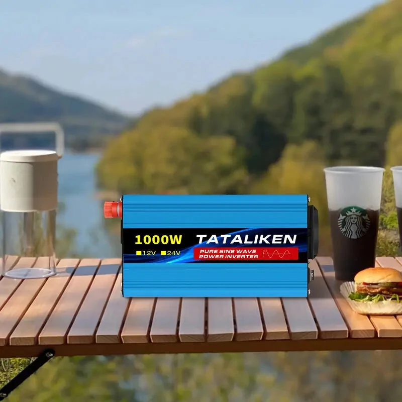(image for) TATALIKEN 400W/1000W Pure Sine Wave Power Inverter Converts DC 12V/24V to AC 220V 50HZ Suitable For Car Home Office And Outdoor Use