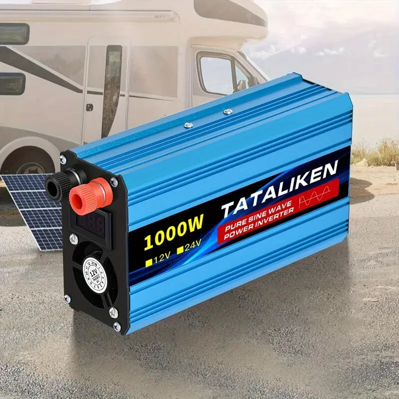 (image for) TATALIKEN 400W/1000W Pure Sine Wave Power Inverter Converts DC 12V/24V to AC 220V 50HZ Suitable For Car Home Office And Outdoor Use