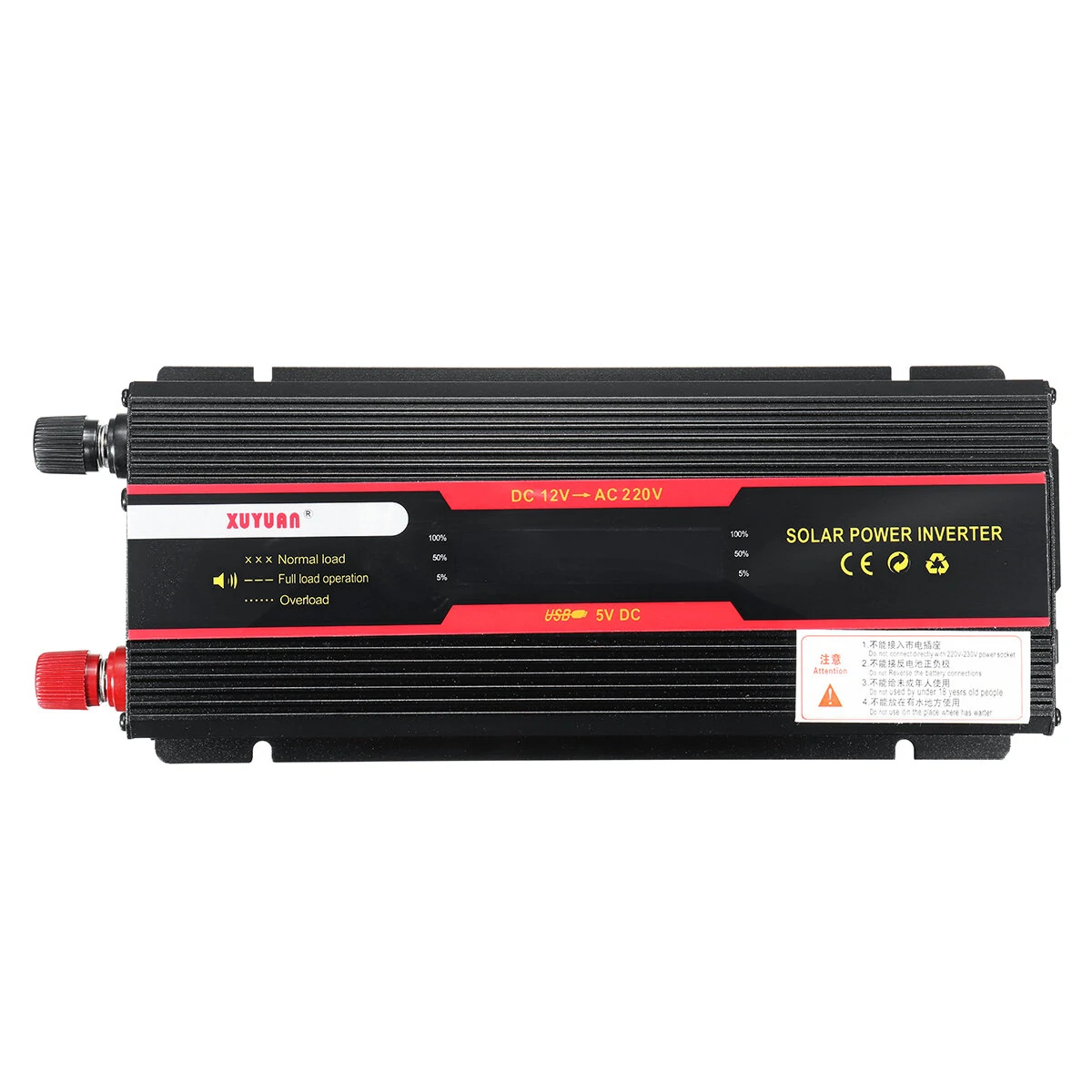 (image for) Xuyuan Dual Voltage Inverter with LCD Display Dual Power Inverter Convert 12V/24V to 220V with Modified Sine Wave for Car Use